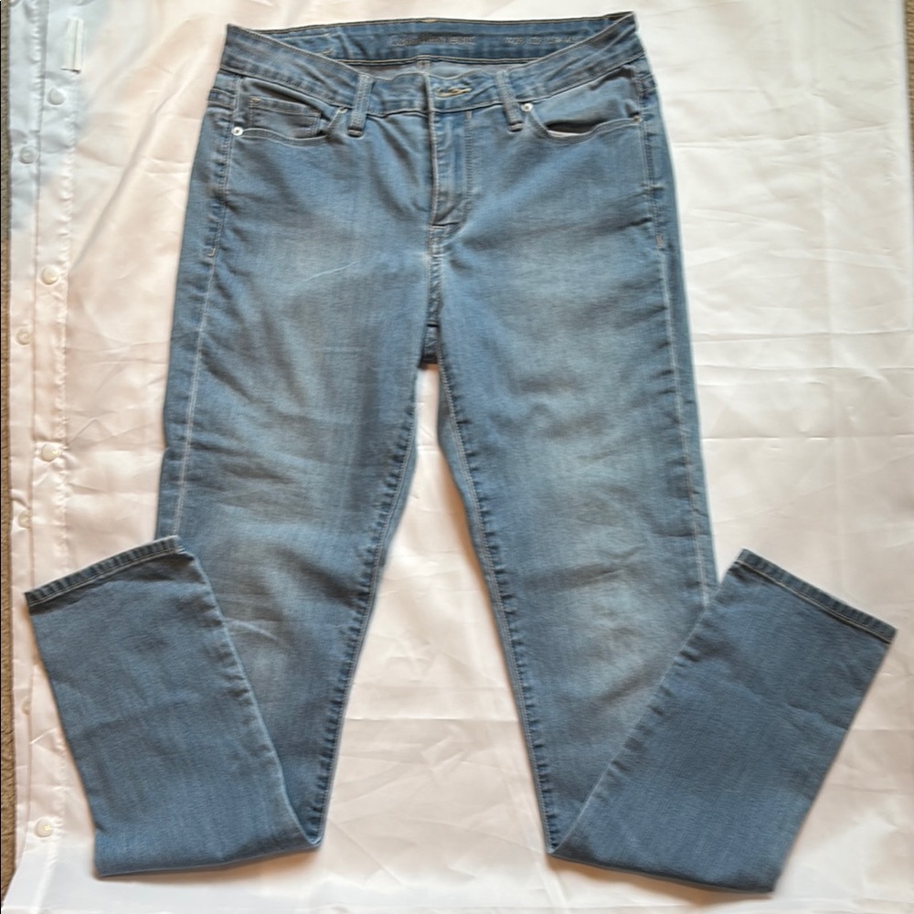Calvin Klein Blue High Rise Jeans Classic Style